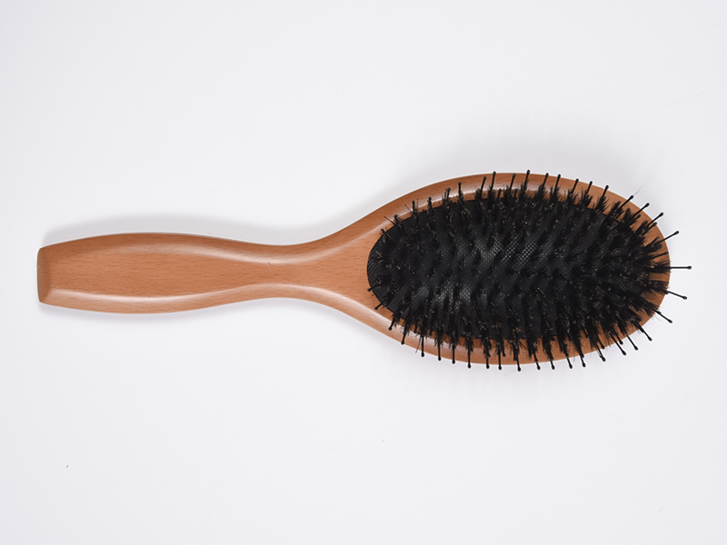 Blandad trä Bambu Paddle Hårborste
