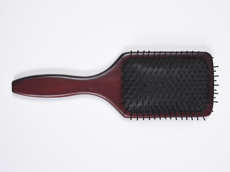 Stor Bambu Trä Massage Detangling Hårborste