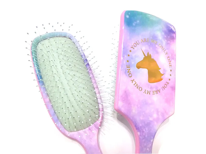 Sparkle Unicorns färgglada plasthårborste