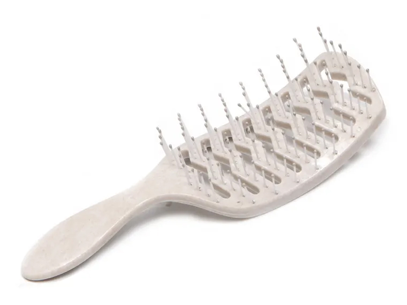 Pink Plastic Portable Abs Eco-friendly Waterproof Detangling Hair Brush