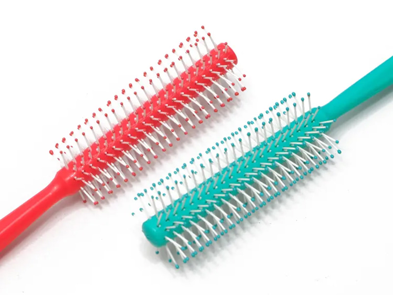 Barn Detangling Färg Rosa Peruk Runda bläckfiskborstar