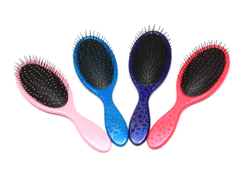 Snygg tryckt glänsande oval detangling-borste