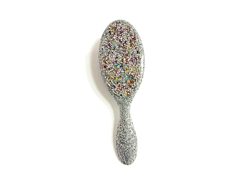 Smycken Bling Oval plasthårborste med handtag