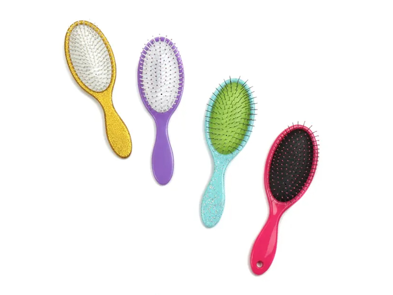 Snygg tryckt glänsande oval detangling-borste