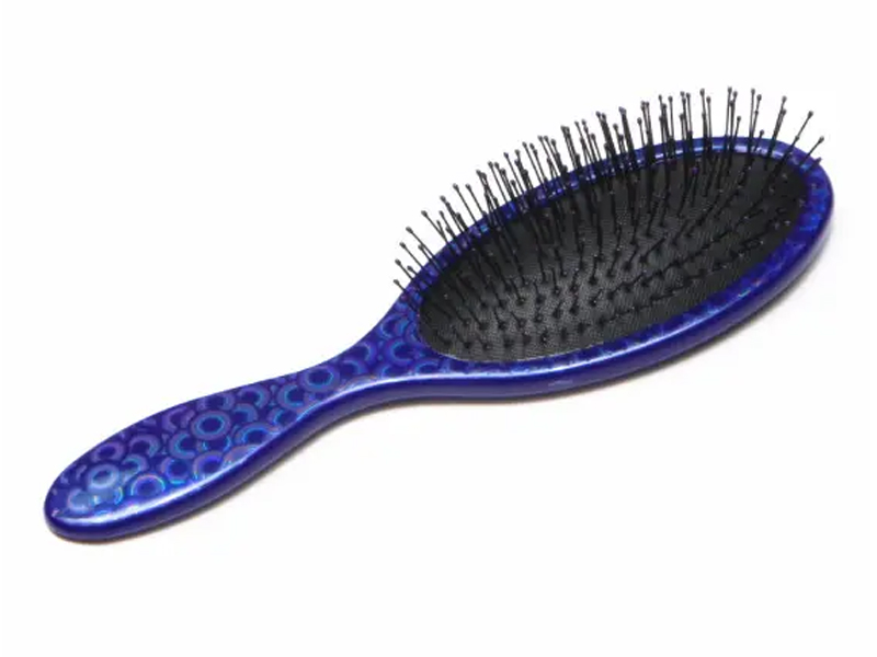 Snygg tryckt glänsande oval detangling-borste