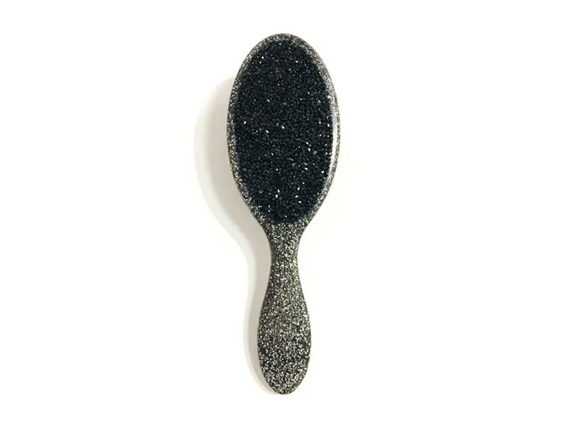 Smycken Bling Oval plasthårborste med handtag