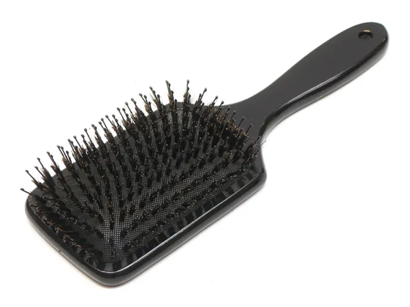 Naturligt trä bambu detangling paddel borste