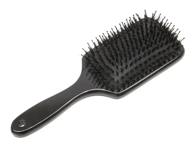 Naturligt trä bambu detangling paddel borste