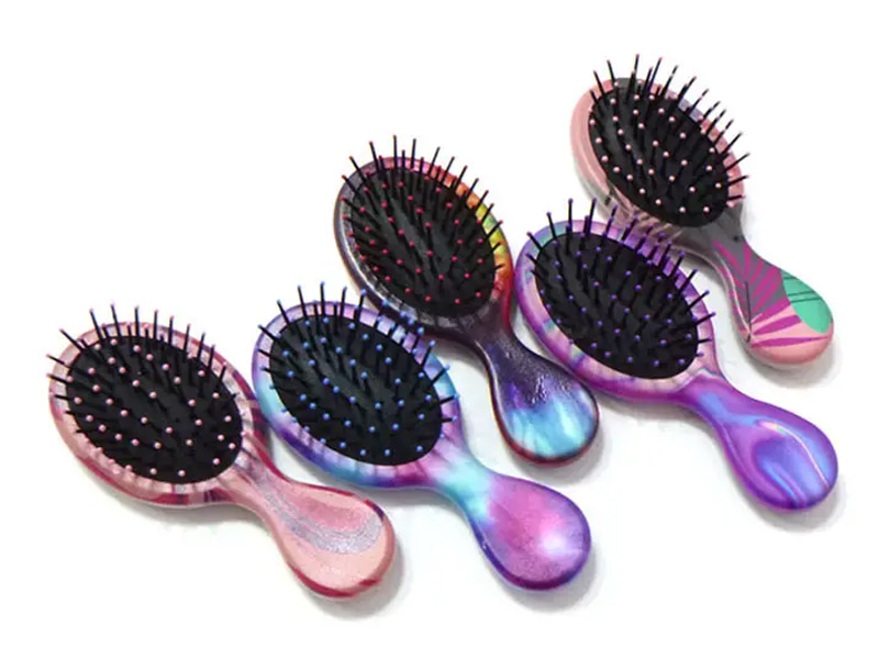 Baby detangling paddel hår massager färg kam