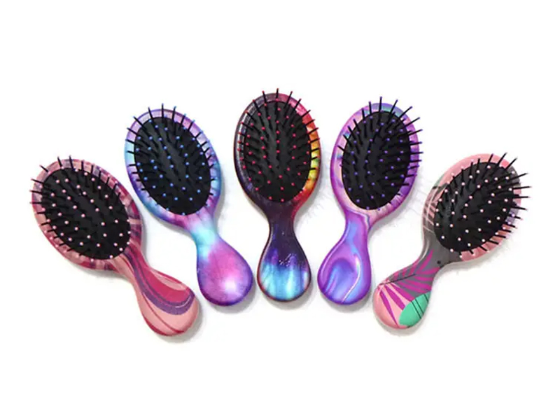 Baby detangling paddel hår massager färg kam